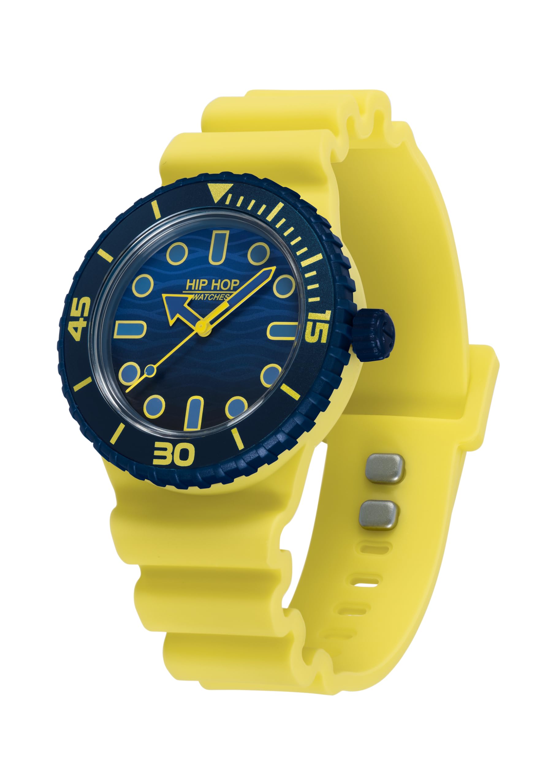 Hip Hop Master Orologio Uomo Silicone 2 Cinturini 41 mm