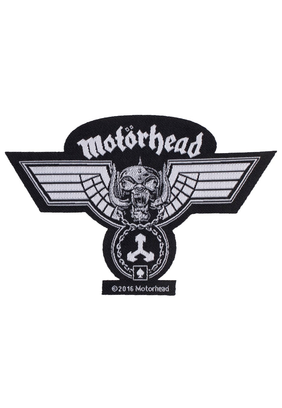 Motörhead Hammered Cut Out patch nera taglia unica