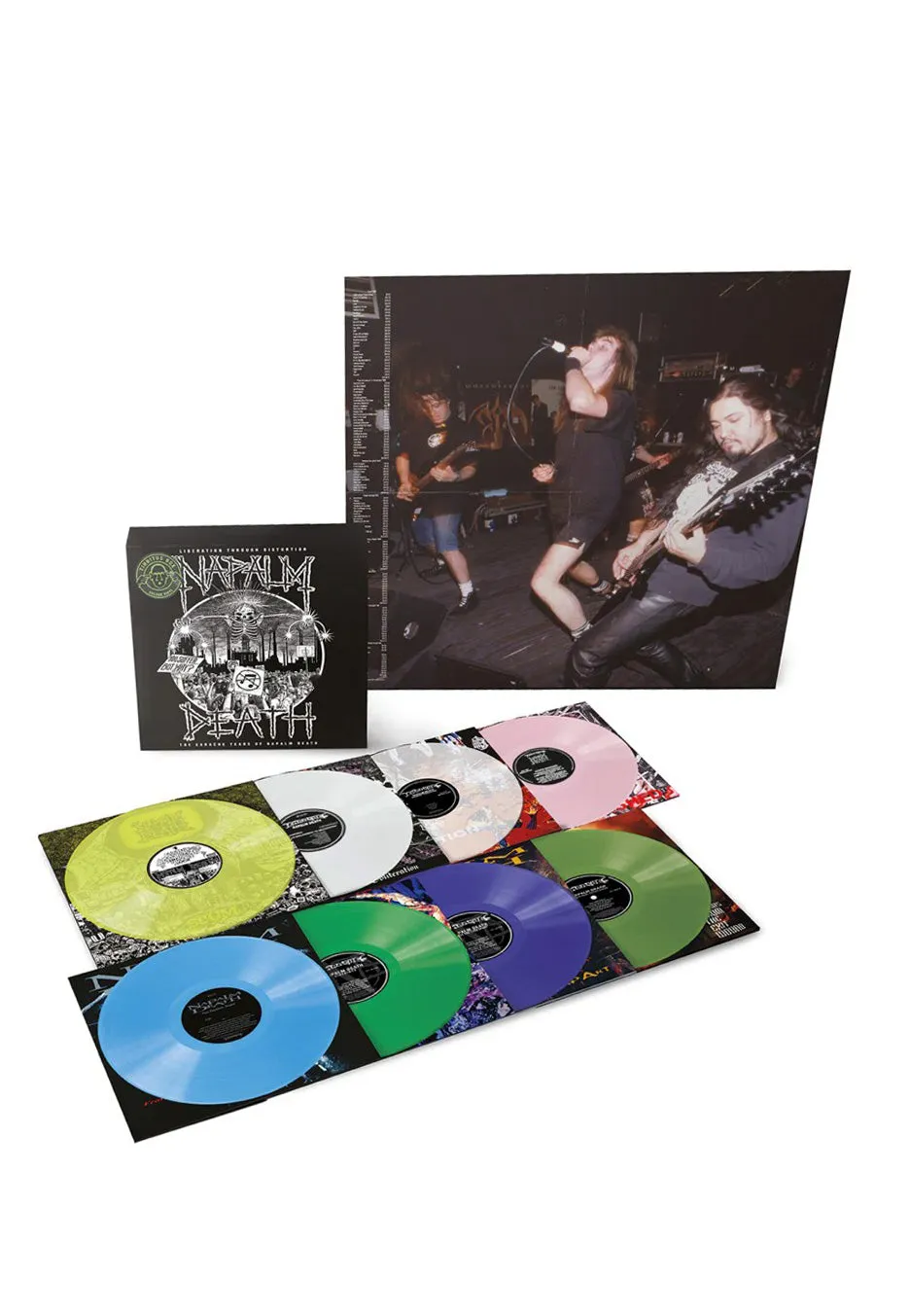 Napalm Death Liberation Through Distortion box 8 vinili LP