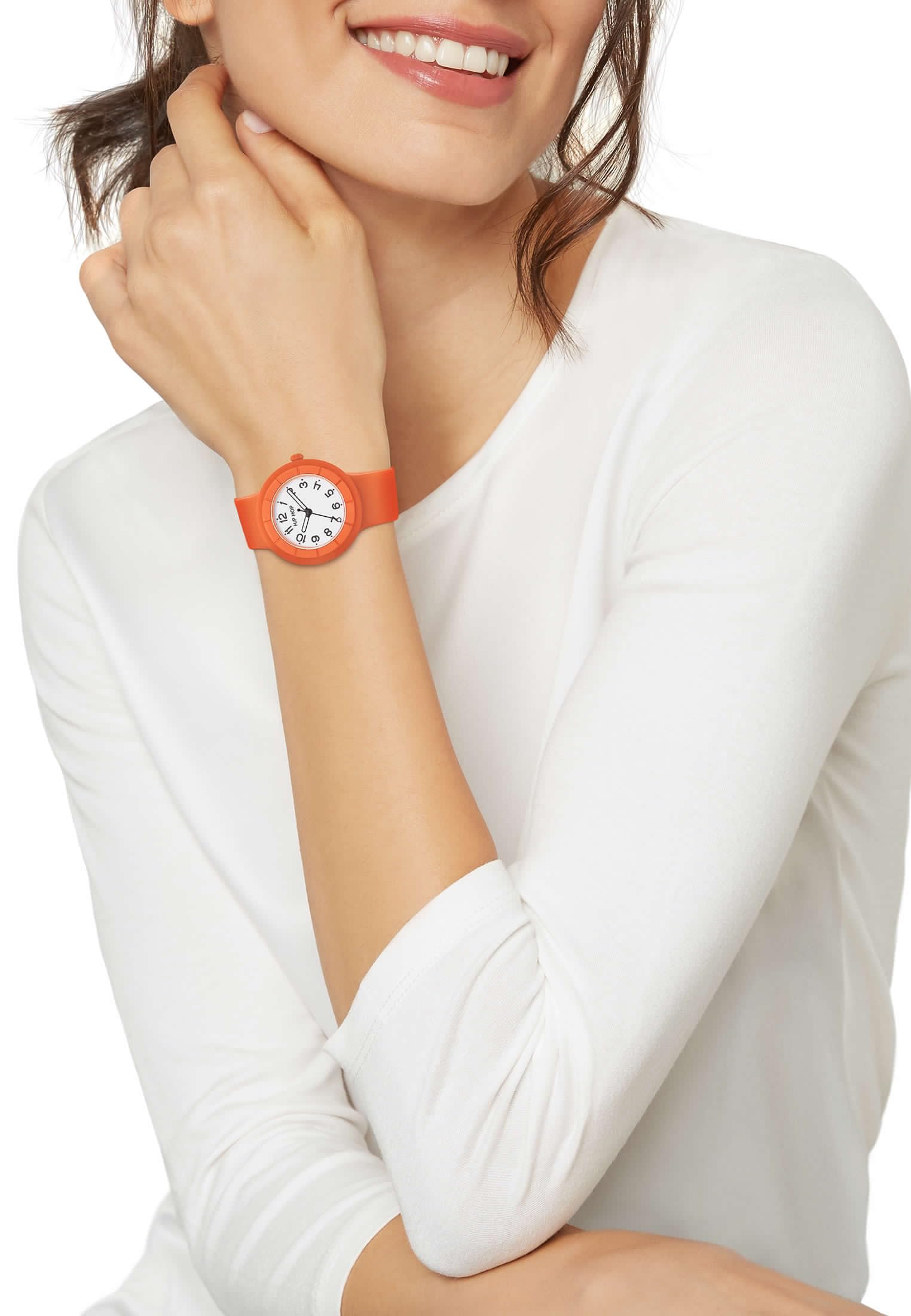 Hip Hop Hero.Dot Apricot Crush orologio donna arancione 34mm