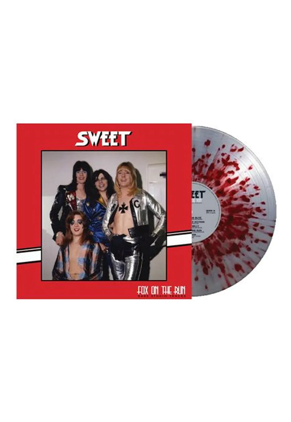 Sweet Fox On The Run LP vinile splatter argento rosso