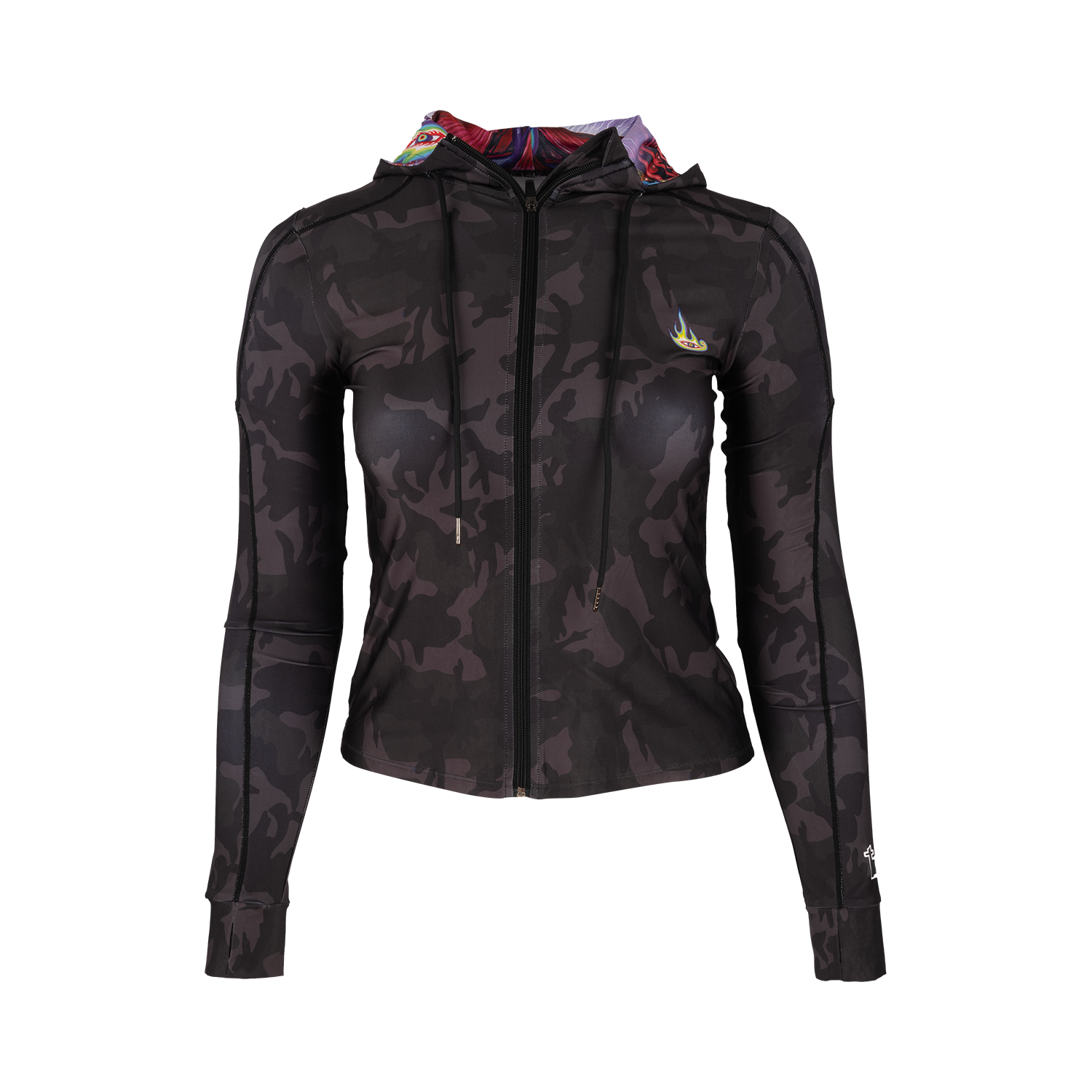 Tool Lateralus Felpa donna zip camo nero taglia M