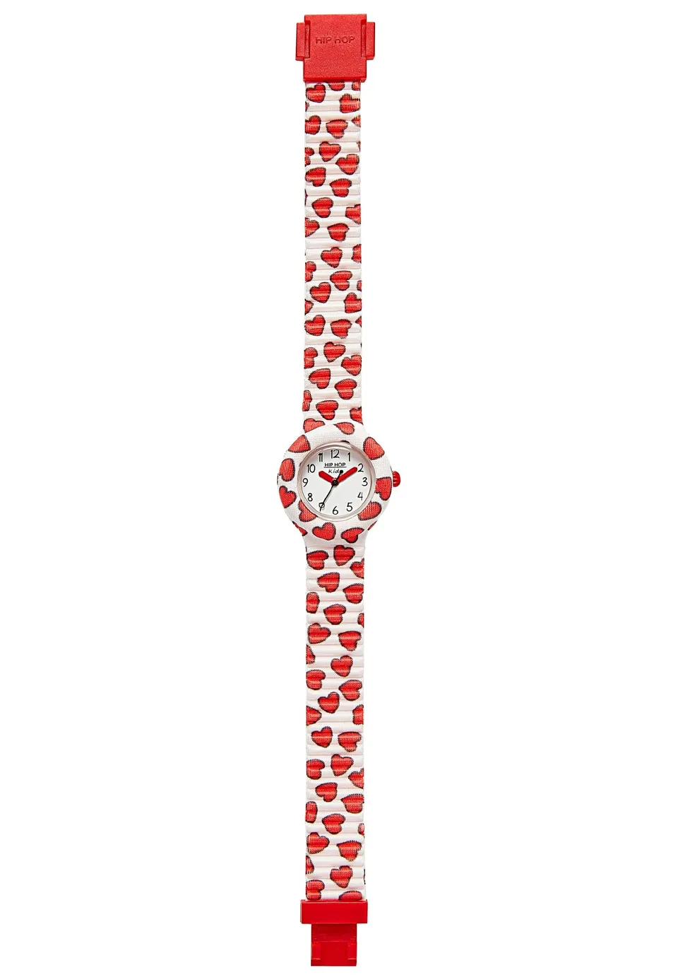 Hip Hop Happy Love orologio bambina bianco cuoricini rossi 28 mm