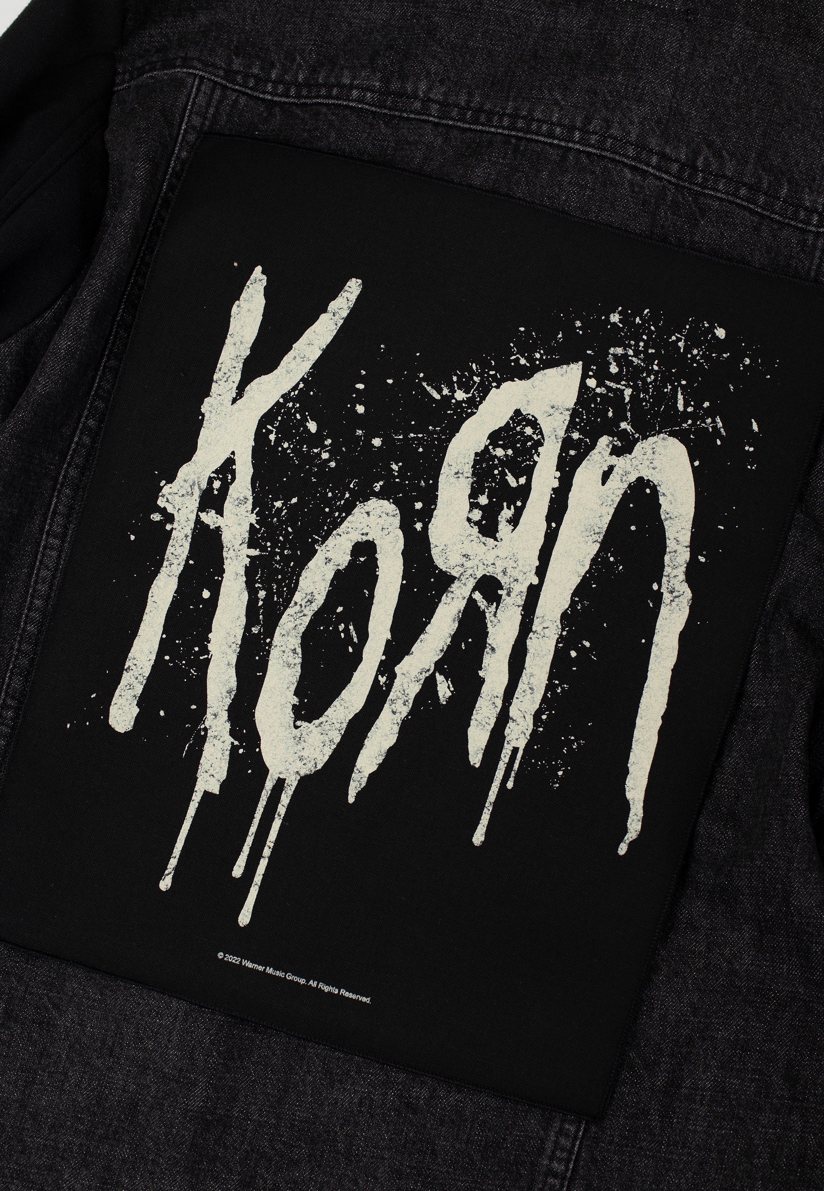 Korn Splatter Logo backpatch toppa nera onesize