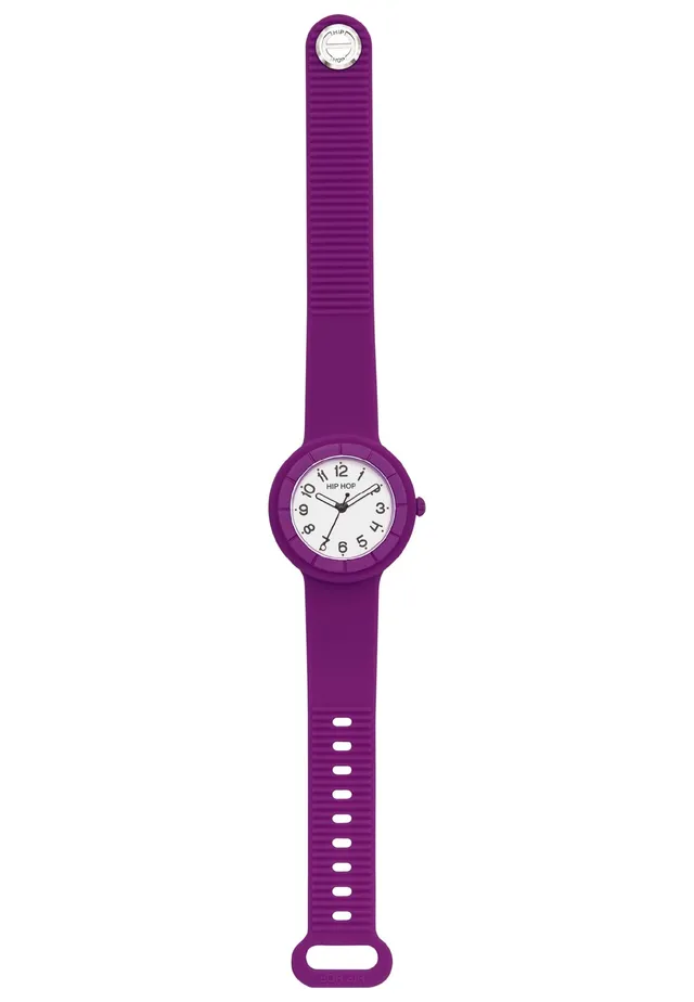 Hip Hop Hero.Dot Orologio Donna Silicone Viola 34 mm
