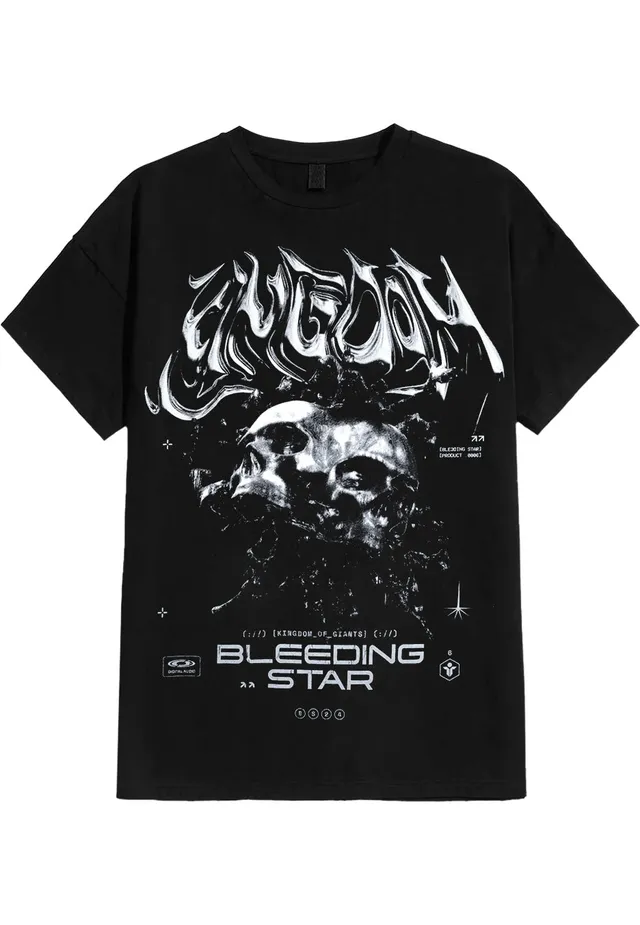 Kingdom Of Giants Skull t-shirt nera metalcore