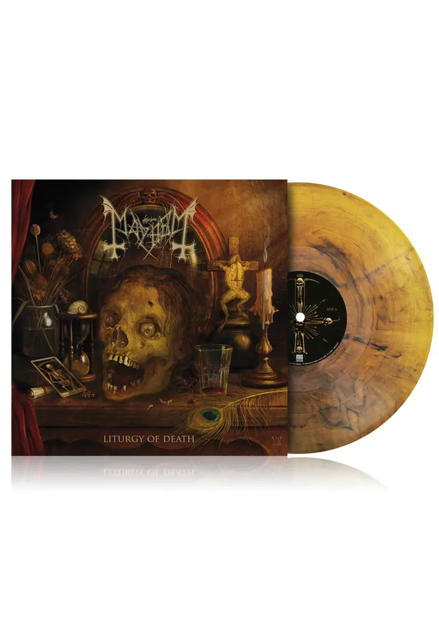 Mayhem Liturgy Of Death vinile LP arancione marmorizzato