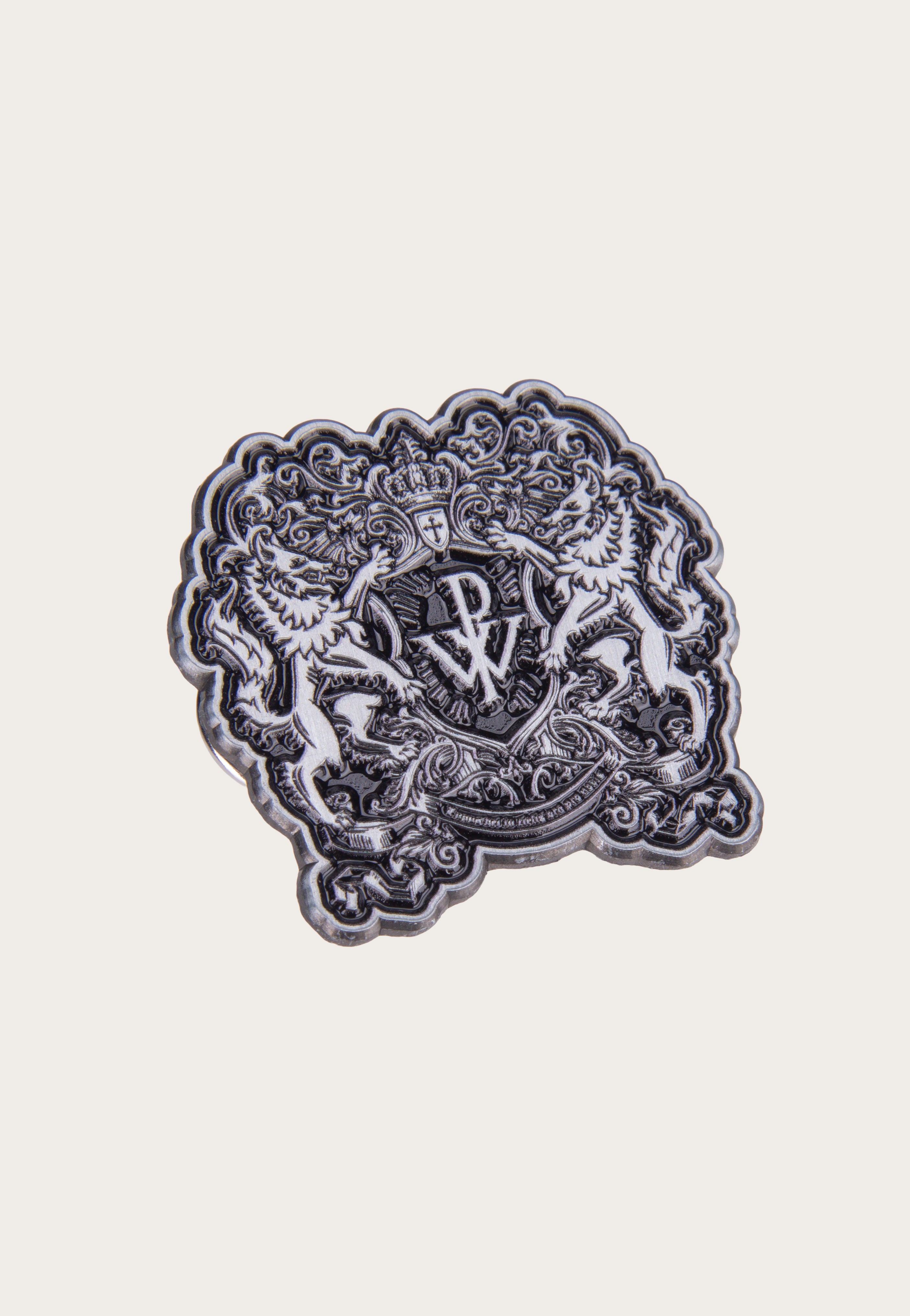 Powerwolf Crest Pin spilla in metallo grigia