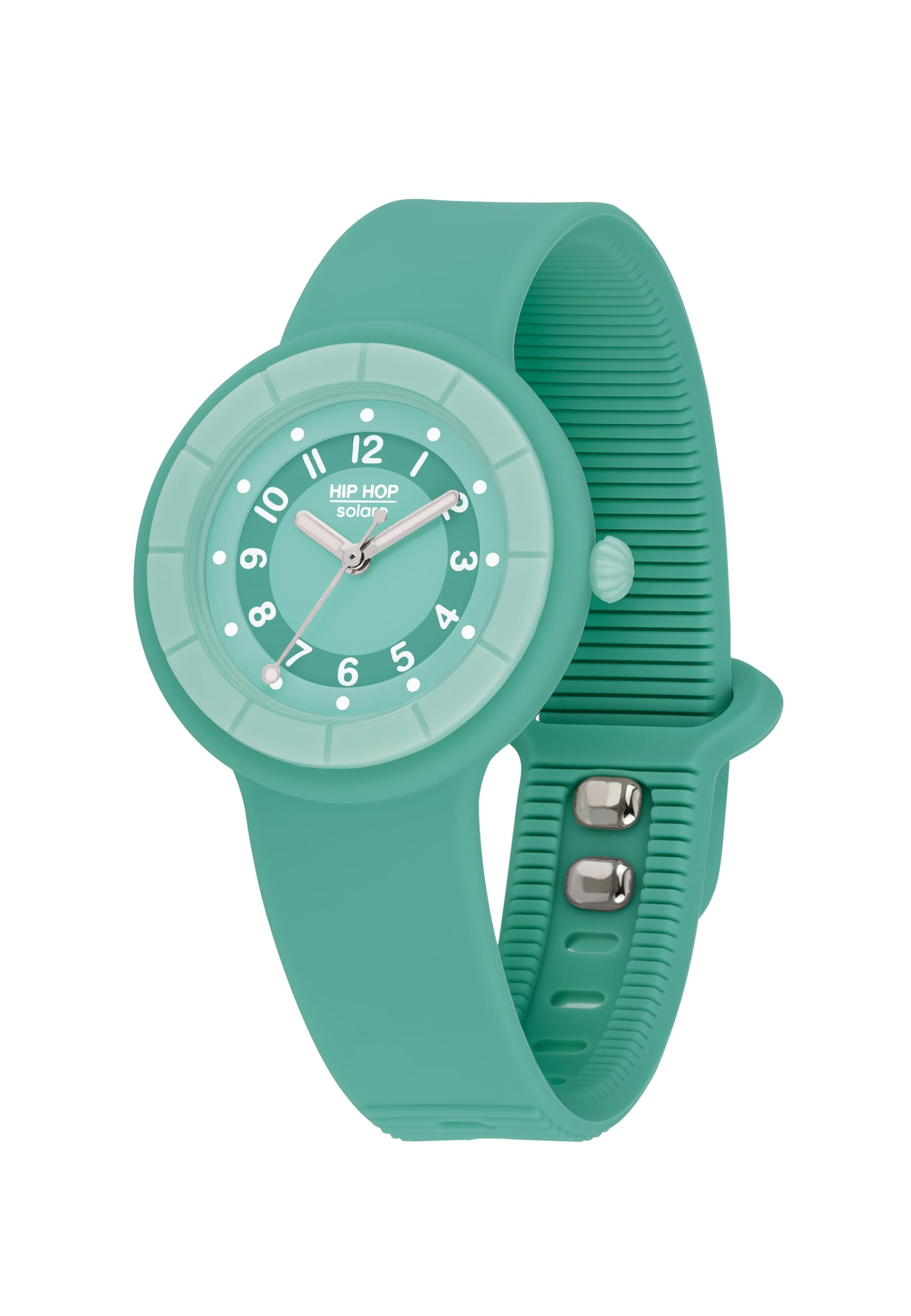 Hip Hop Hero.Dot Solar orologio donna verde acqua 33 mm