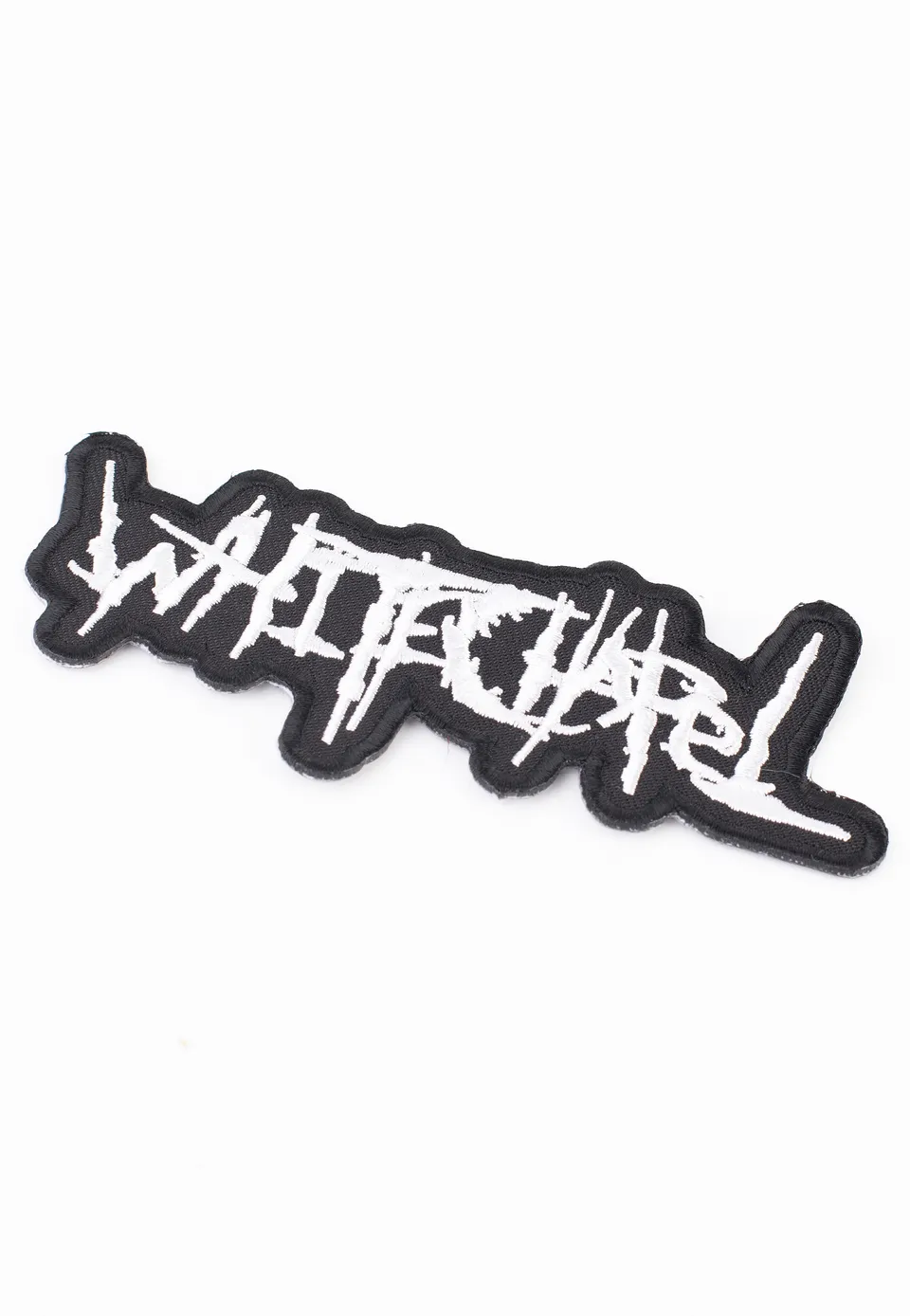 Whitechapel Shaped Old School Logo toppa nera deathcore