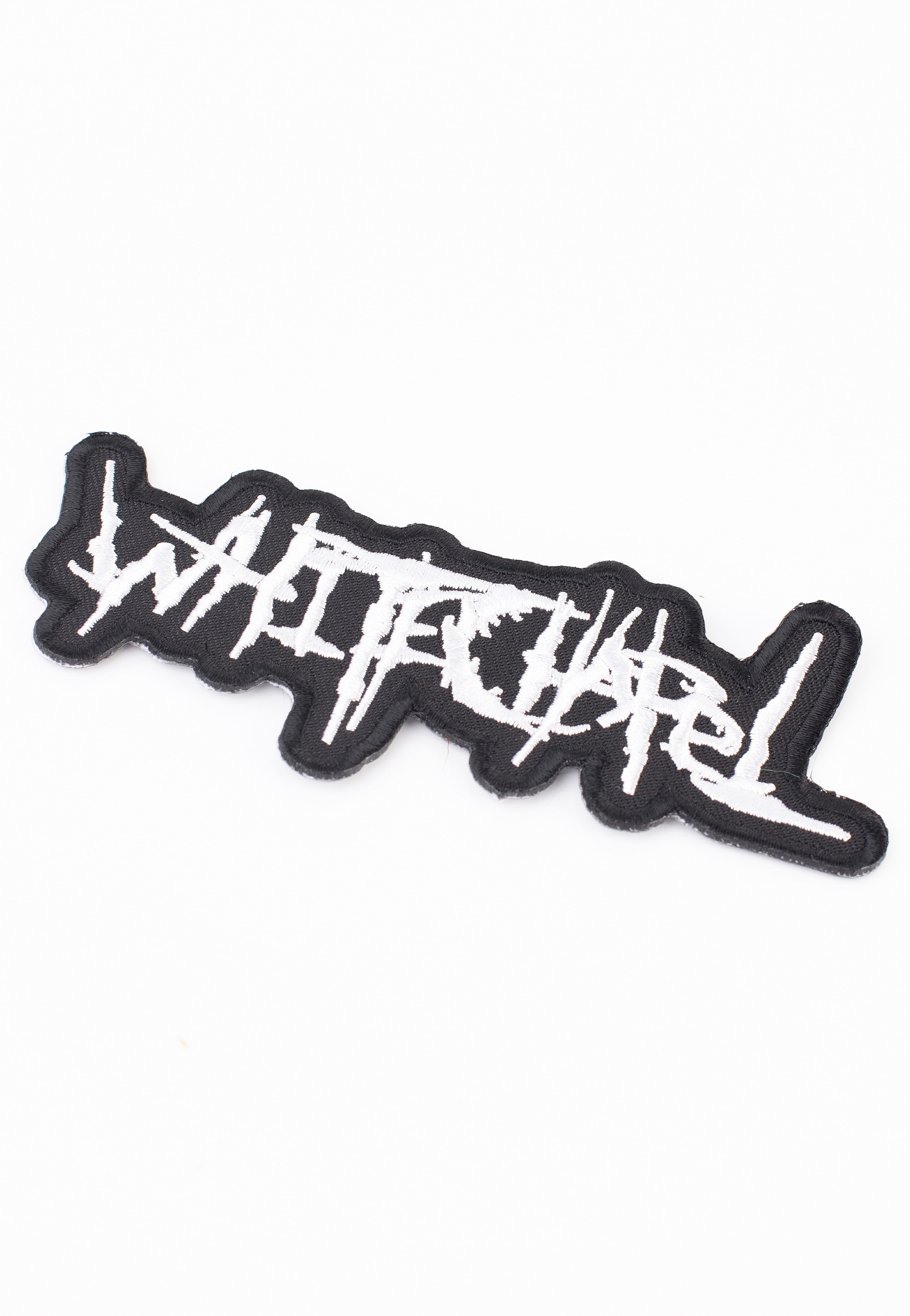 Whitechapel Shaped Old School Logo toppa nera deathcore