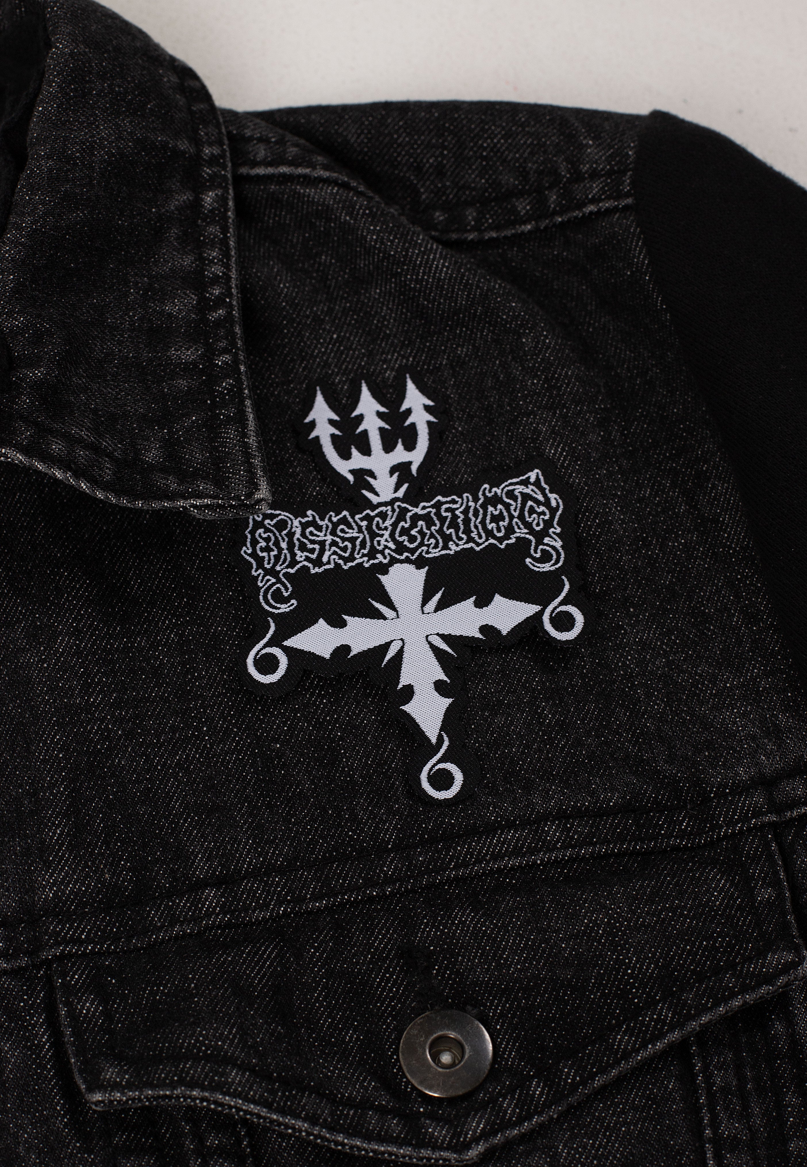 Dissection Logo Cut Out patch nera death metal