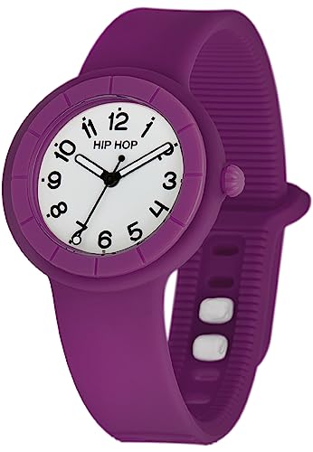 Hip Hop Hero.Dot Orologio Donna Silicone Viola 34 mm