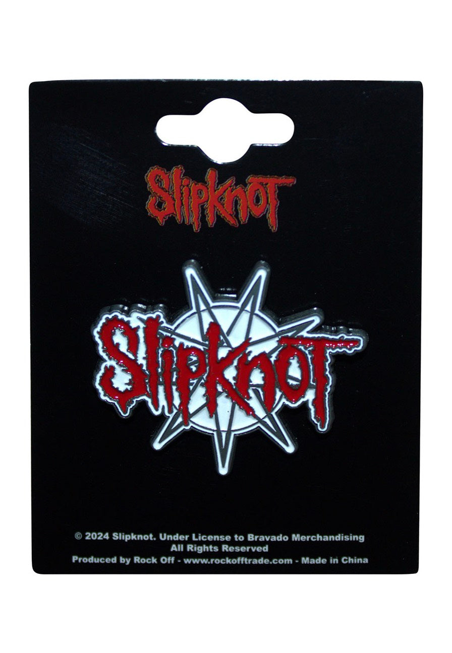 Slipknot 9-Point Star spilla smaltata multicolore