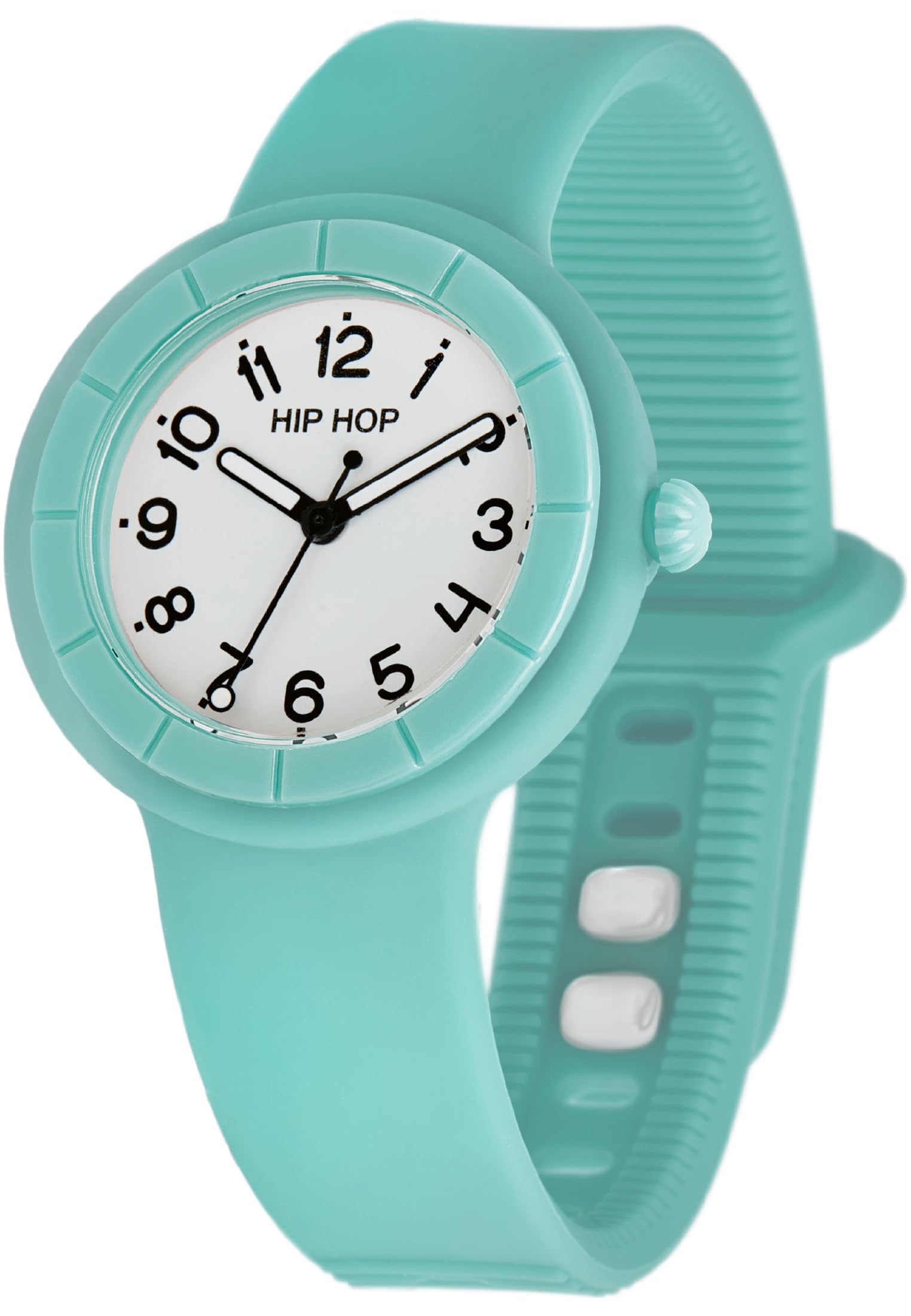 Hip Hop Hero.Dot Orologio Donna Bianco 34 mm Soft Touch