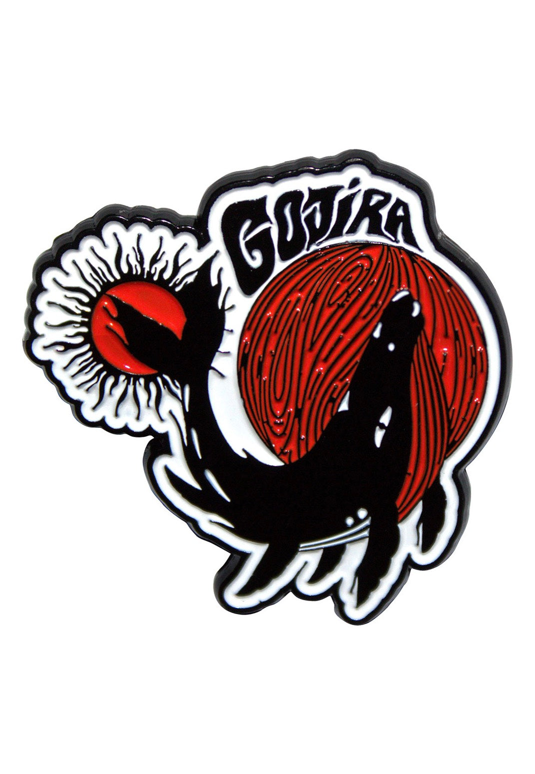 Gojira Whale pin smaltato multicolore taglia unica