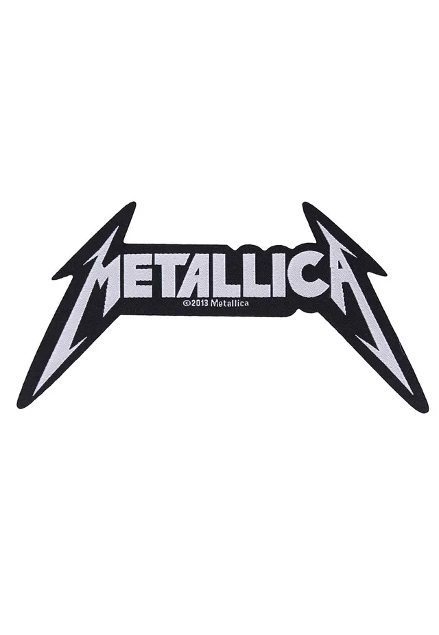 Metallica Logo Die Cut patch nero Onesize