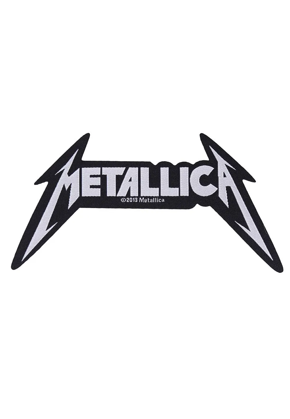 Metallica Logo Die Cut patch nero Onesize