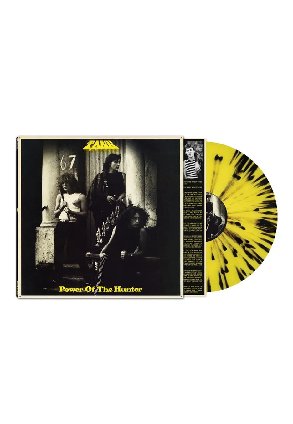 Tank Power Of The Hunter vinile LP yellow black splatter