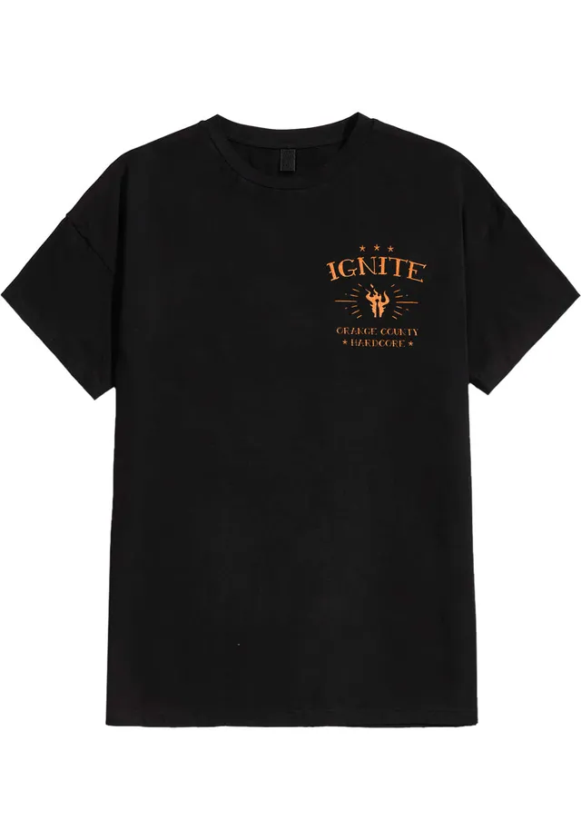 Ignite Tiger maglietta nera manica corta hardcore