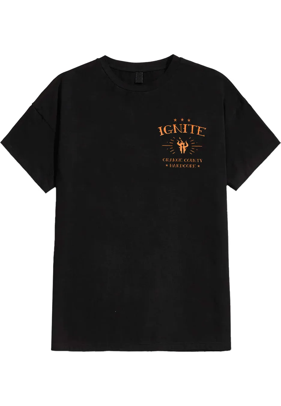Ignite Tiger maglietta nera manica corta hardcore