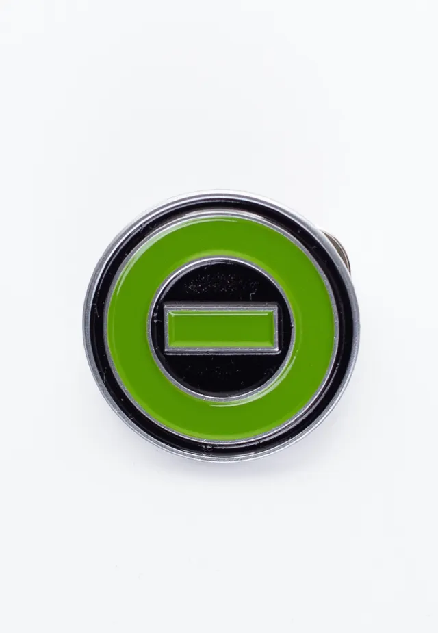 Type O Negative Negative Symbol Spilla smaltata verde