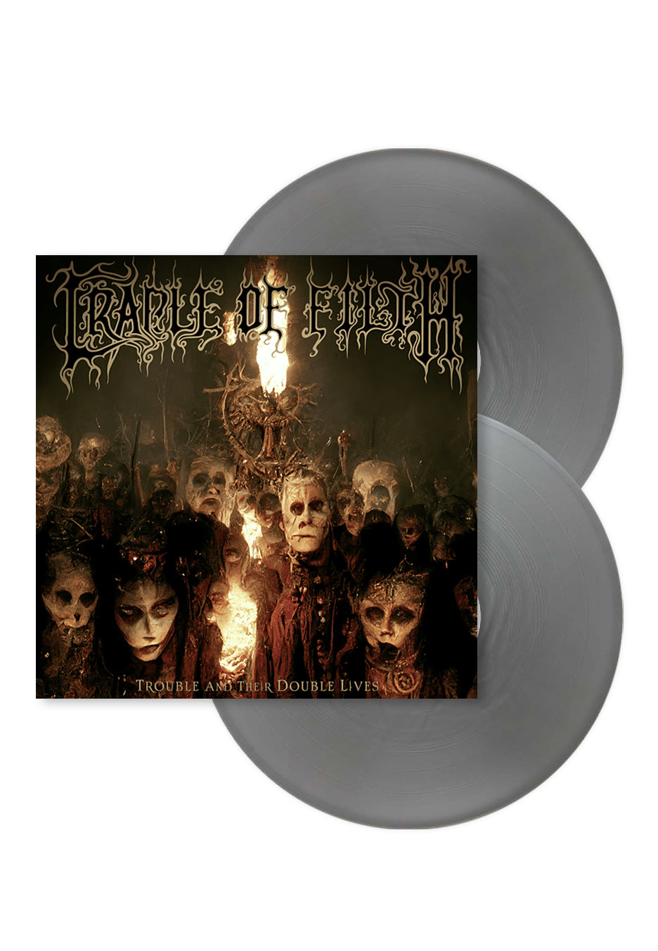 Cradle Of Filth Trouble Double Lives 2 vinile silver