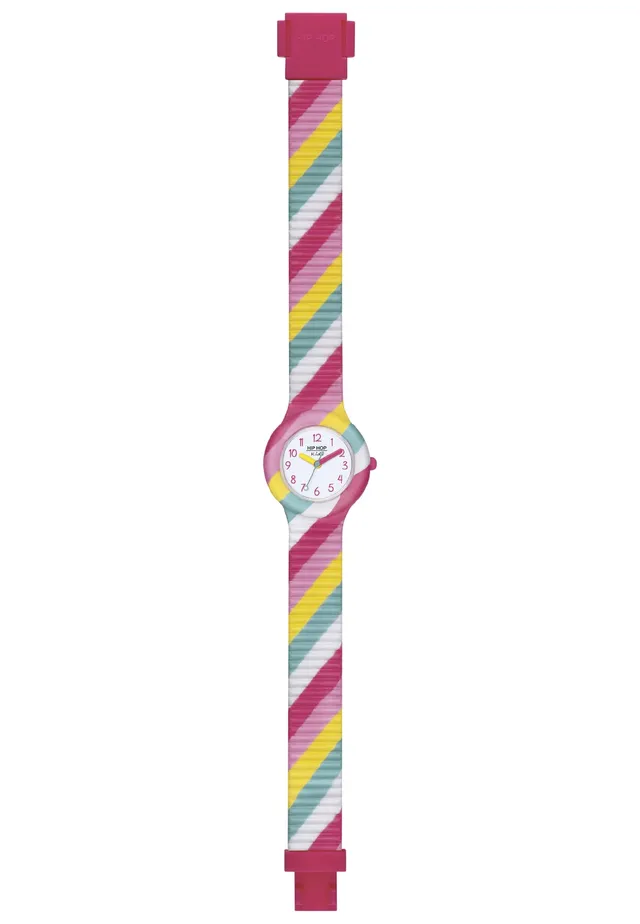 Hip Hop Kids Fun orologio bambina silicone tessuto multicolore