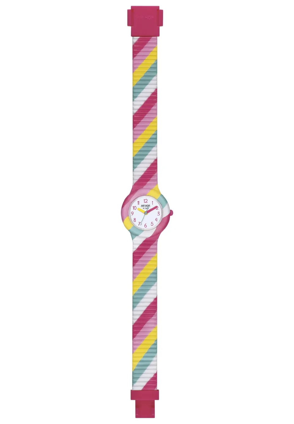 Hip Hop Kids Fun orologio bambina silicone tessuto multicolore