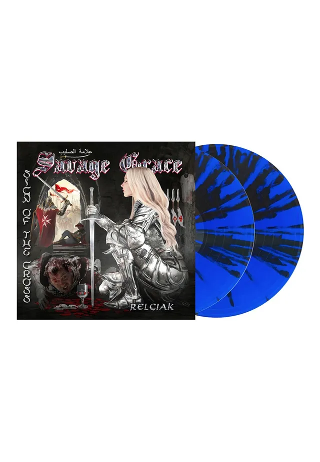 Savage Grace Sign Of The Cross Vinile 2 LP Blu Splatter Metal