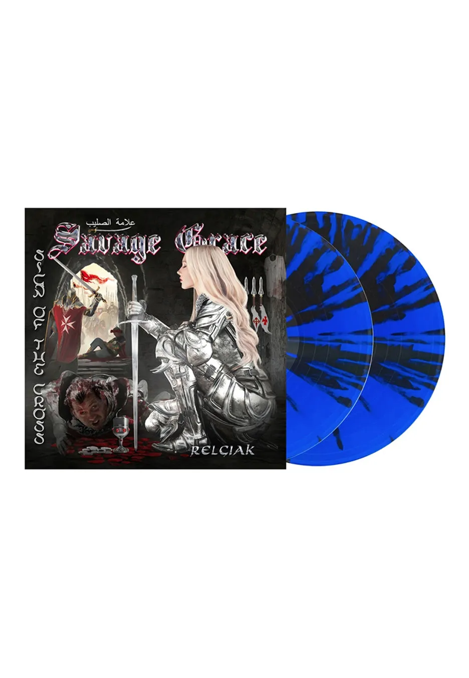 Savage Grace Sign Of The Cross Vinile 2 LP Blu Splatter Metal
