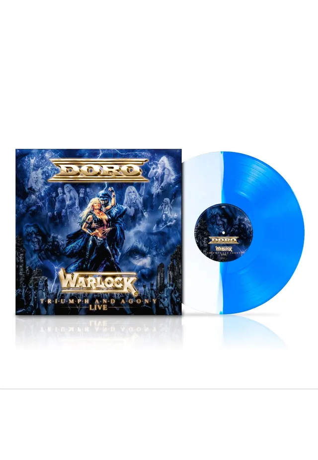Doro Warlock Triumph And Agony Live vinile blu bianco
