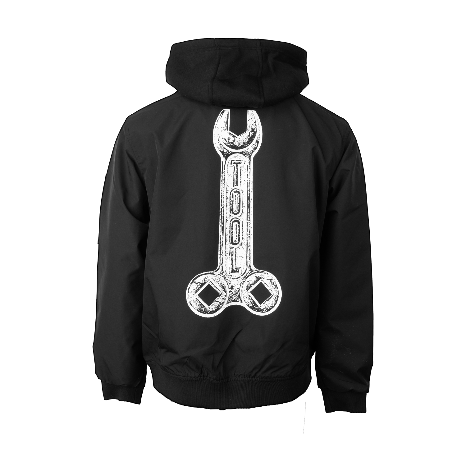 Tool Wrench giacca bomber uomo nero con cappuccio Large