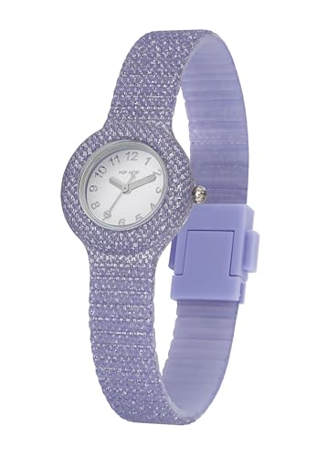 Hip Hop Shimmer Crush orologio donna lurex silicone 32 mm