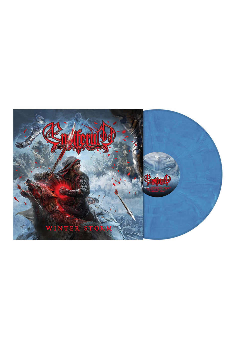 Ensiferum Winter Storm vinile LP marmorizzato light blue ice