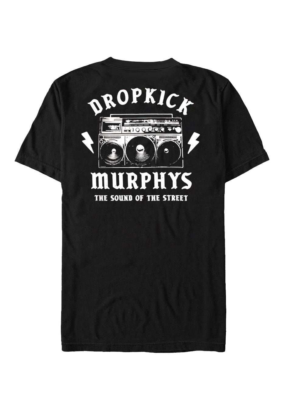 Dropkick Murphys Boombox Bolts maglietta nera punk