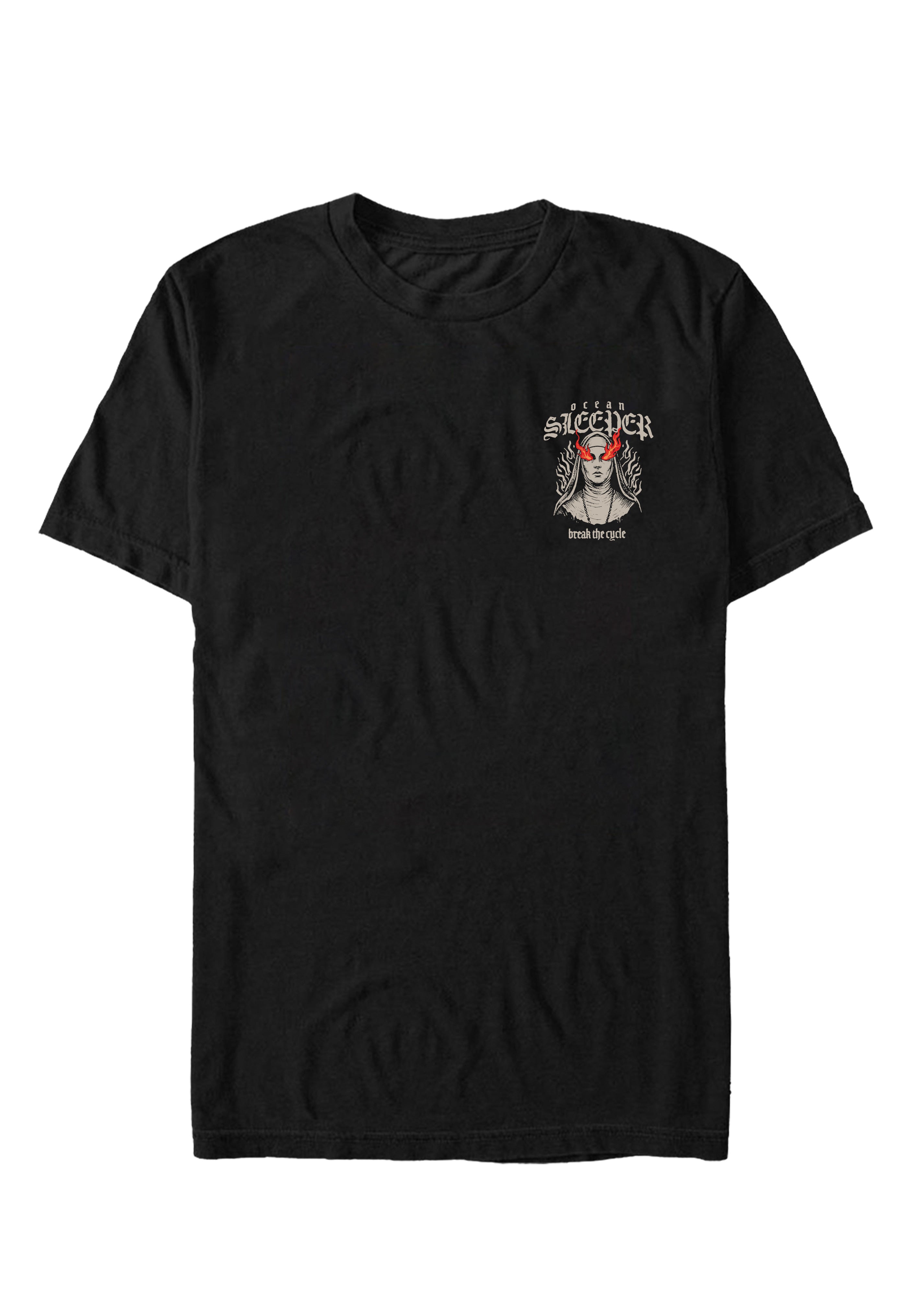 Ocean Sleeper Nun T-Shirt Maglietta Nera