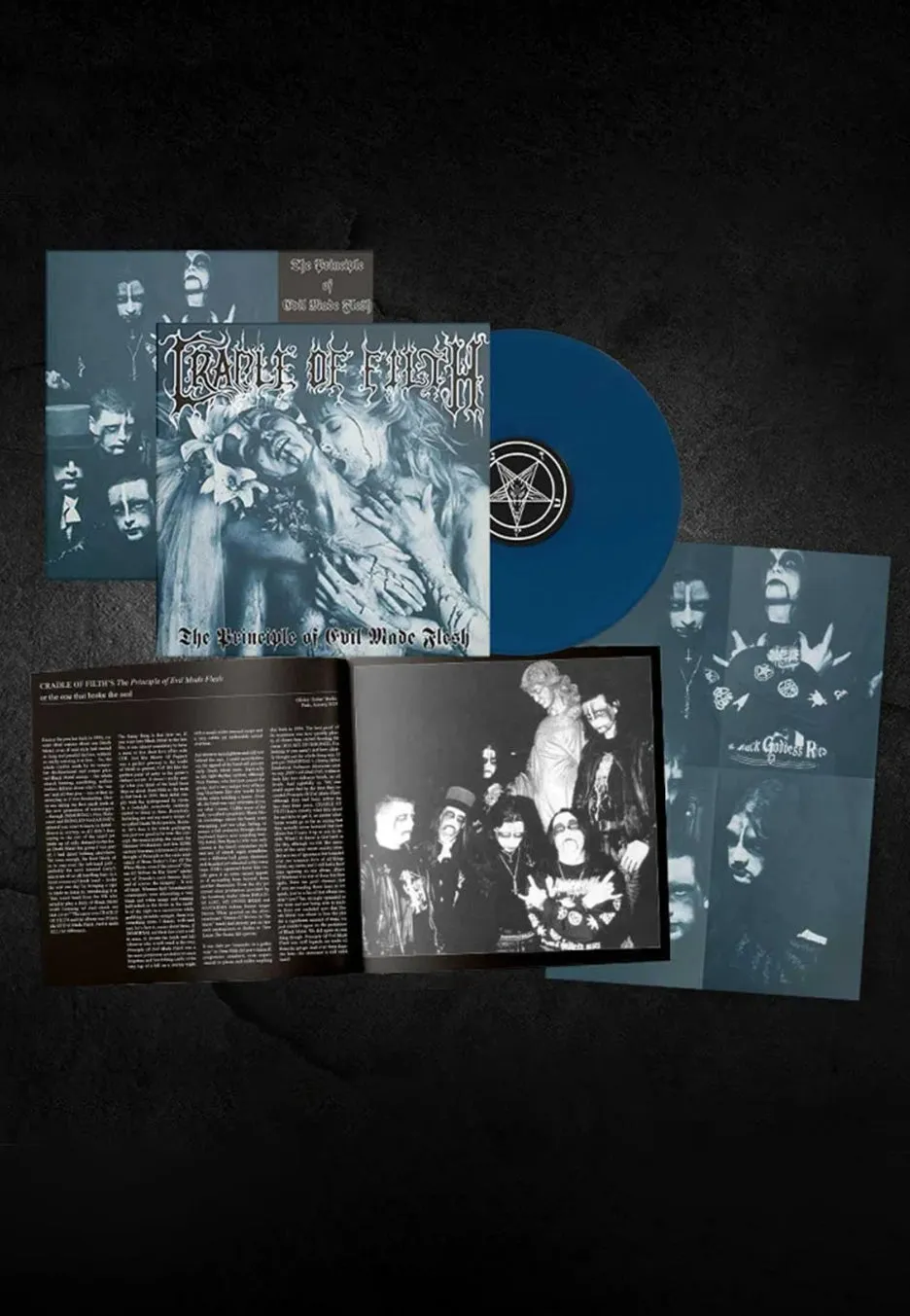 Cradle Of Filth Principle Of Evil Made Flesh vinile aqua blue