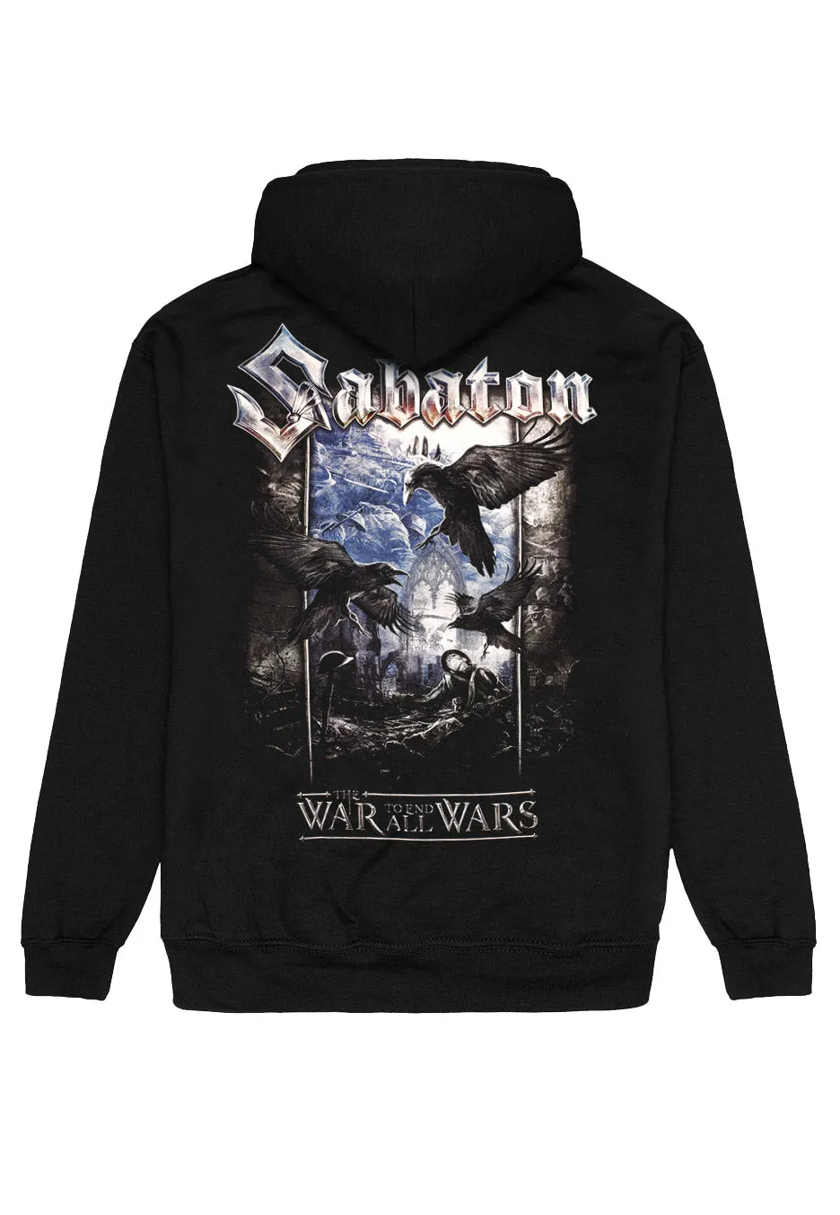 Sabaton The War To End All Wars felpa zip nera power metal