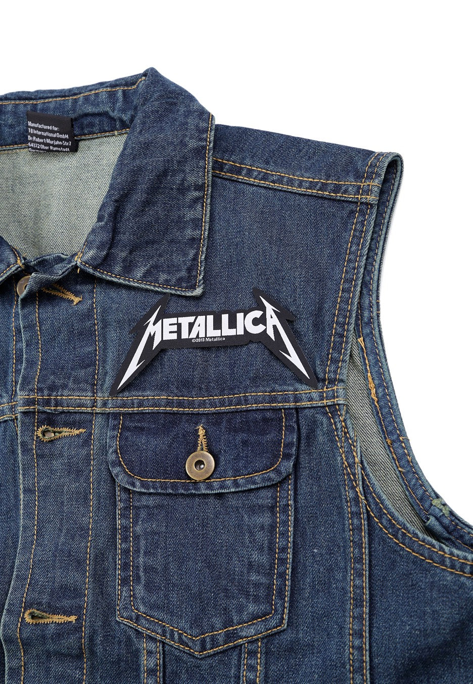 Metallica Logo Die Cut patch nero Onesize
