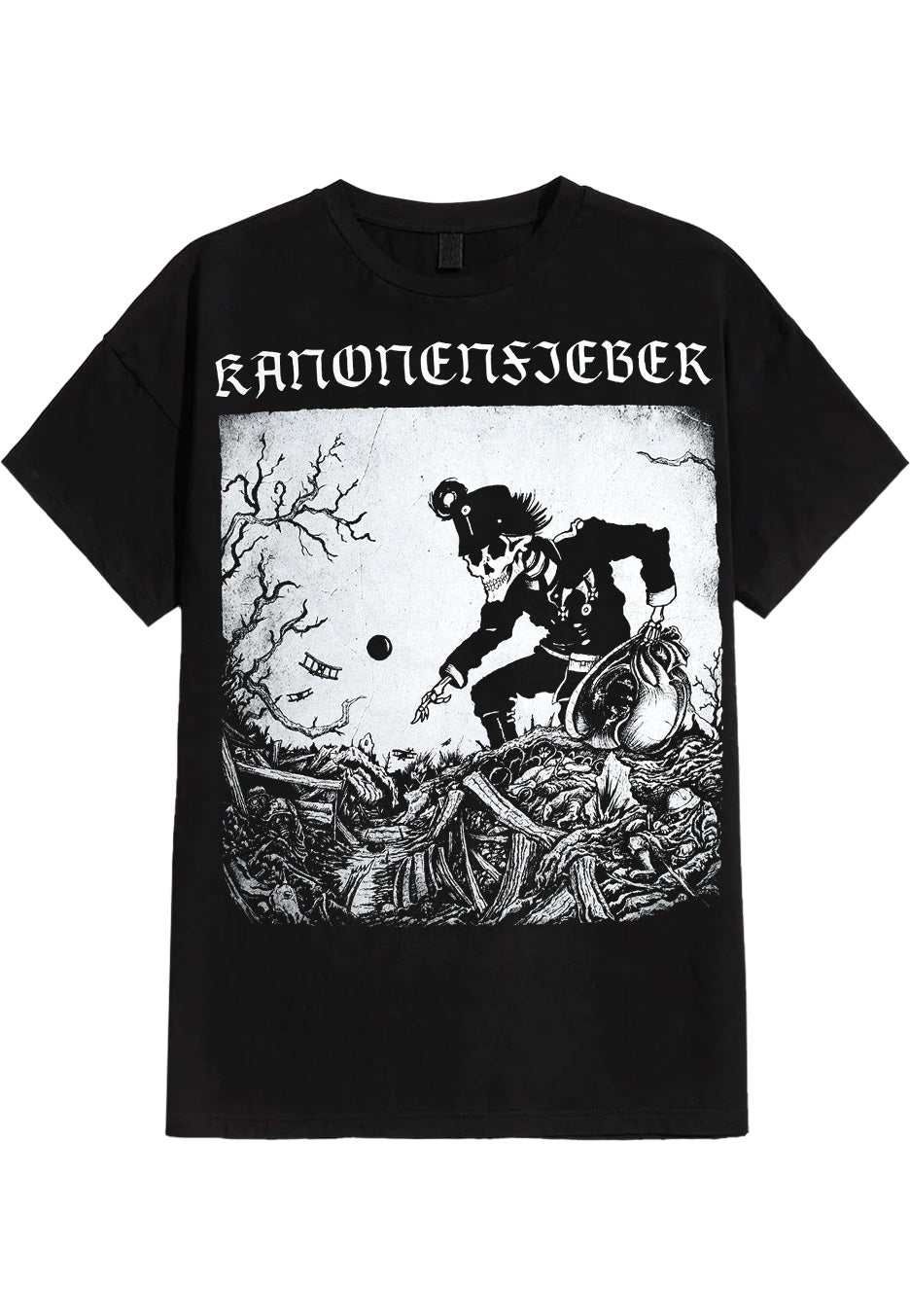 Kanonenfieber Grabensammler t-shirt uomo nera