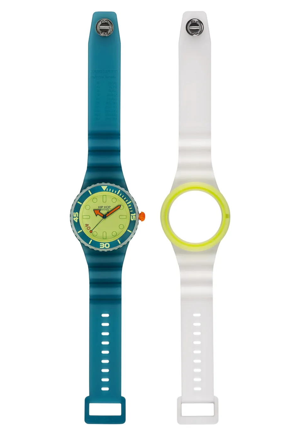 Hip Hop Master orologio uomo 41 mm 2 cinturini silicone