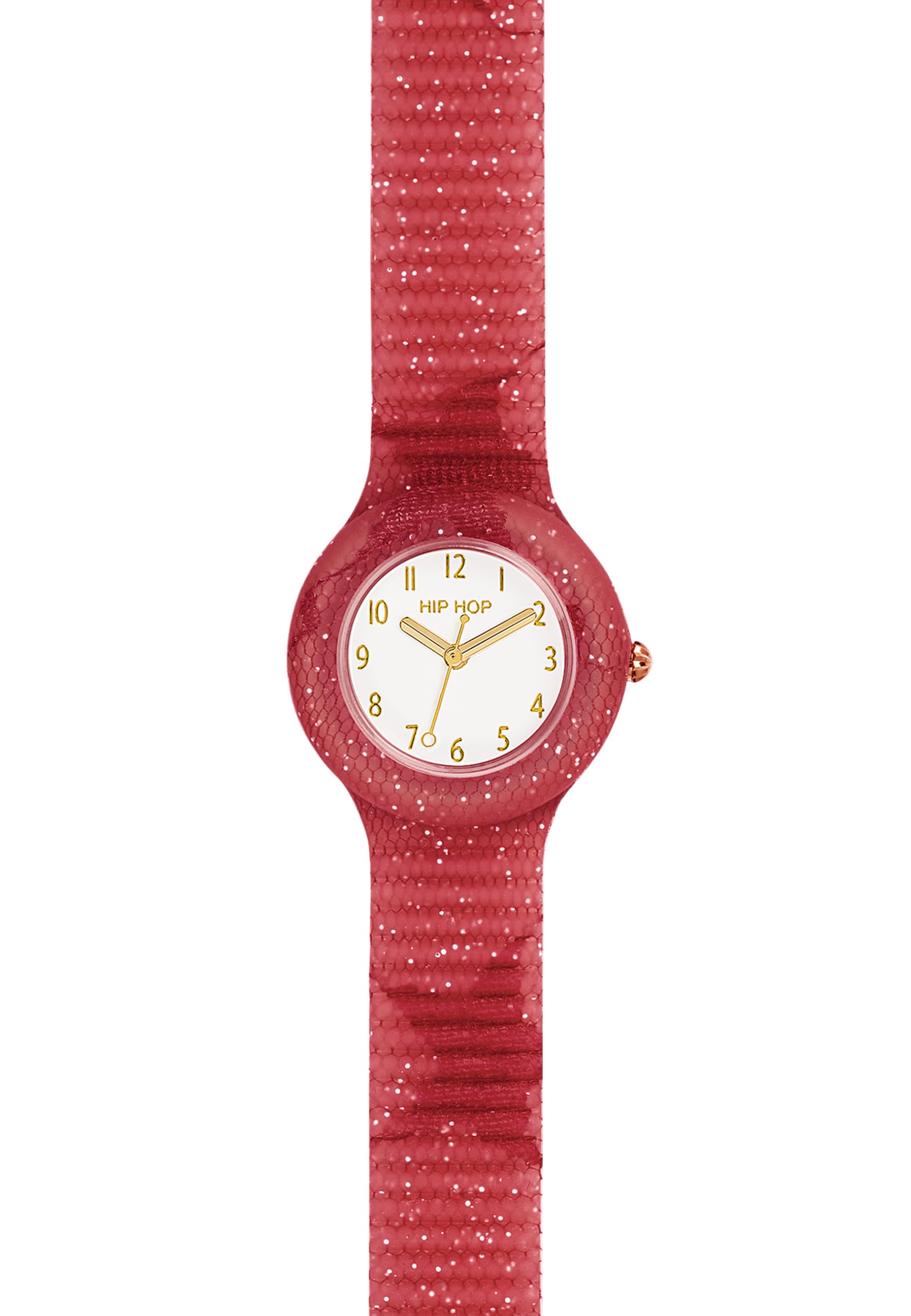 Hip Hop Lace orologio donna rosso pizzo e silicone 32 mm