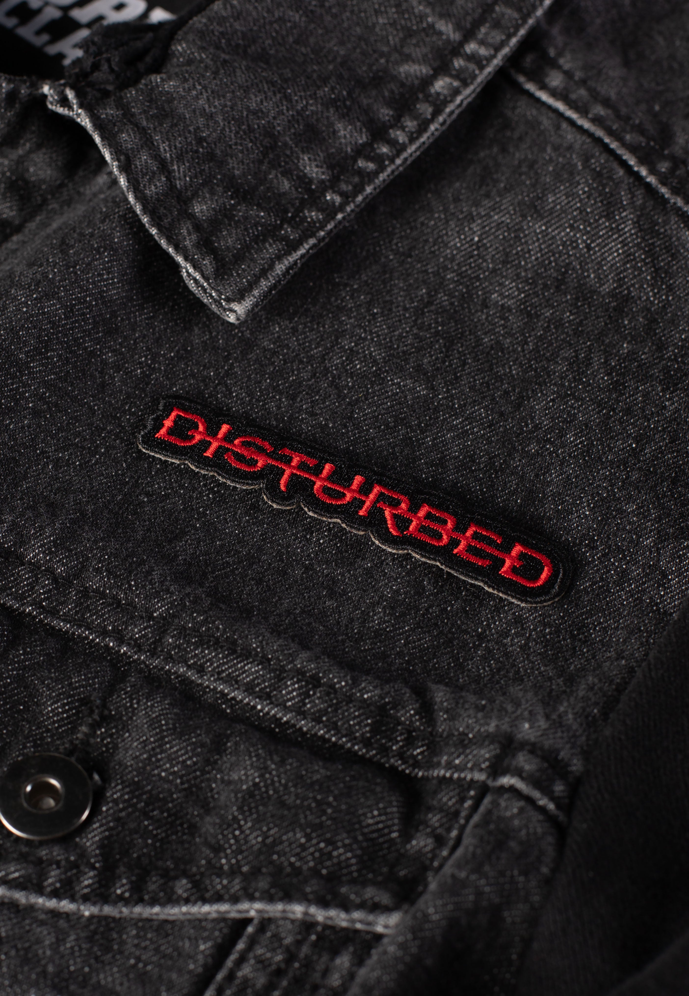 Disturbed Strike Through patch toppa onesize poliestere