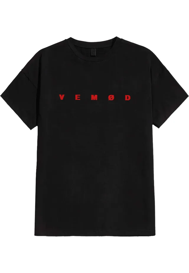 VEMØD Moth T-Shirt nera in jersey