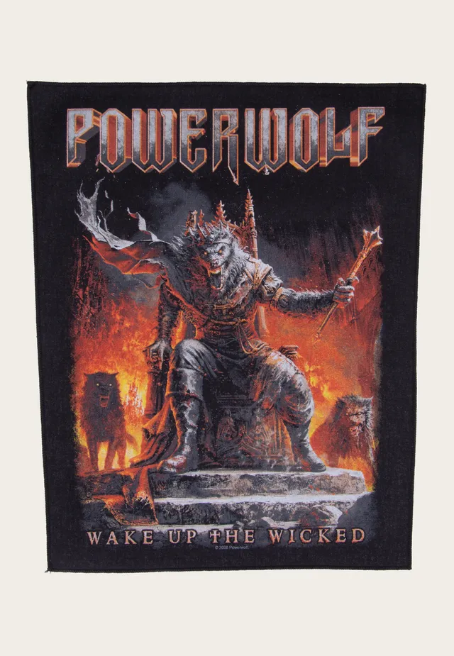 Powerwolf Wake Up The Wicked backpatch toppa nera