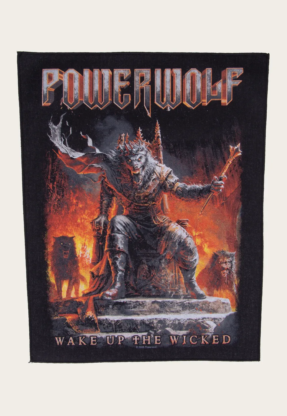 Powerwolf Wake Up The Wicked backpatch toppa nera