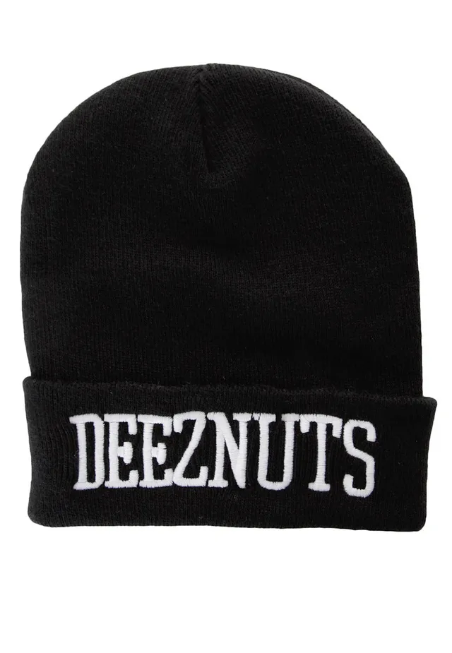 Deez Nuts Logo Premium beanie lungo nero taglia unica