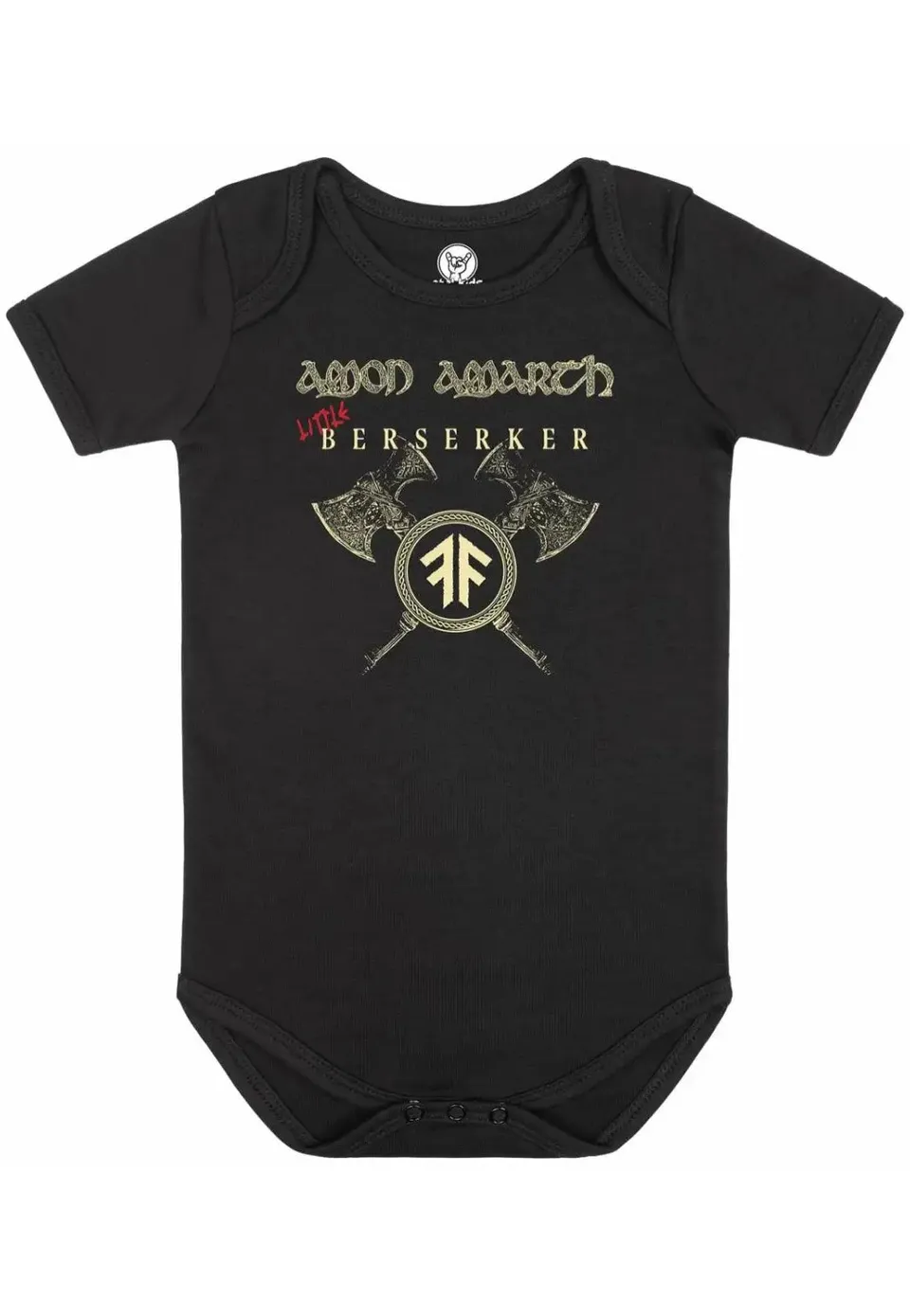 Amon Amarth Little Berserker body neonato nero 68/74