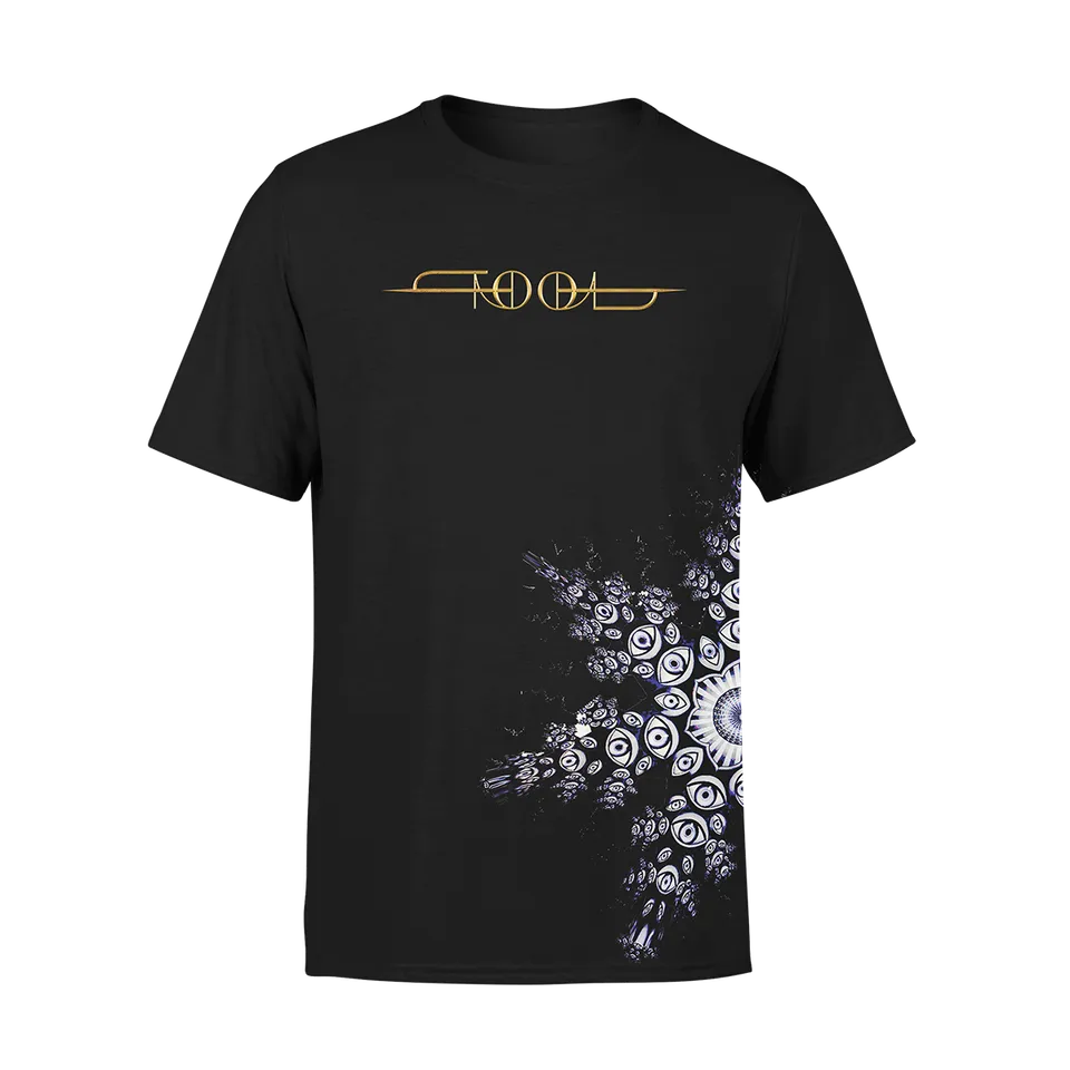 Tool Tondo Star T-Shirt Unisex Premium Nera Cotone Poliestere